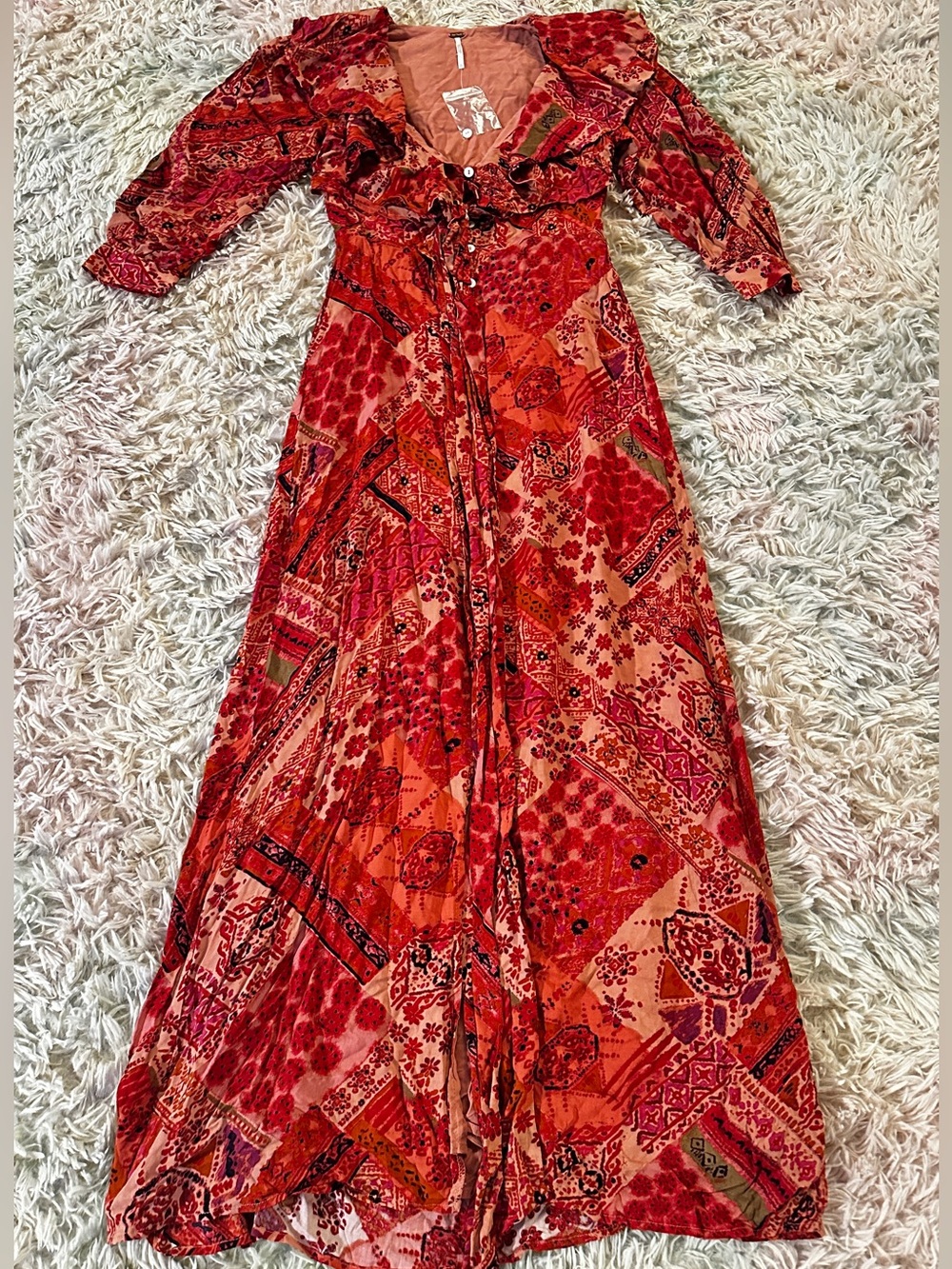 New Free People Lennon Maxi Dress Size XS - Picture 2 of 11